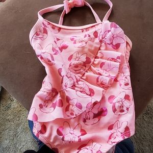 Pretty ruffled Minnie Mouse one piece